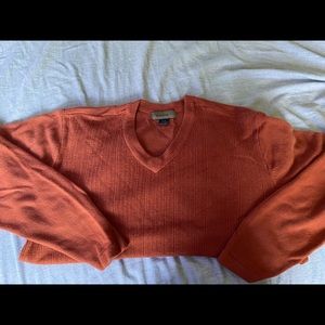 deep orange light sweater